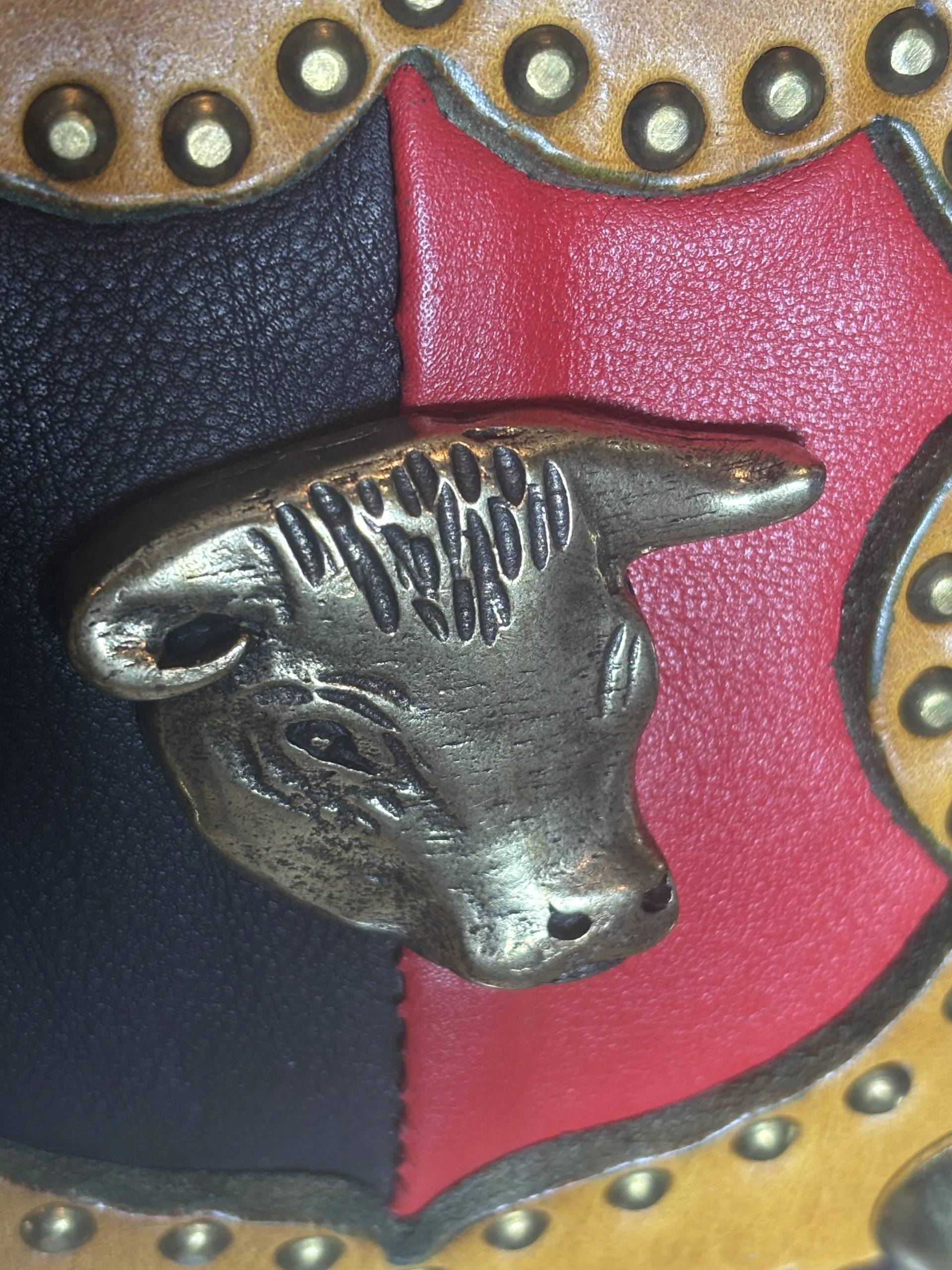 Campana Alpine n. 10 con collare con testa di mucca - immagine 2