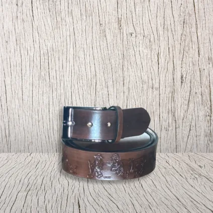 Cintura in cuoio marrone – Désarpa