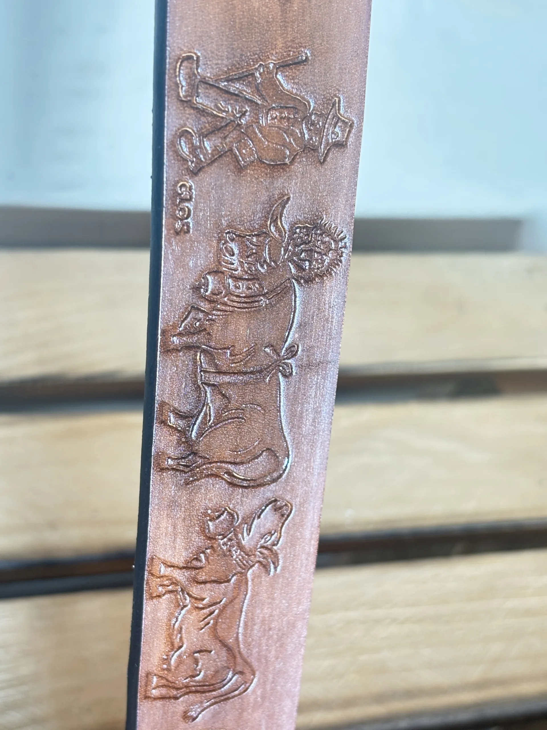 Cintura in cuoio marrone - Désarpa - immagine 2