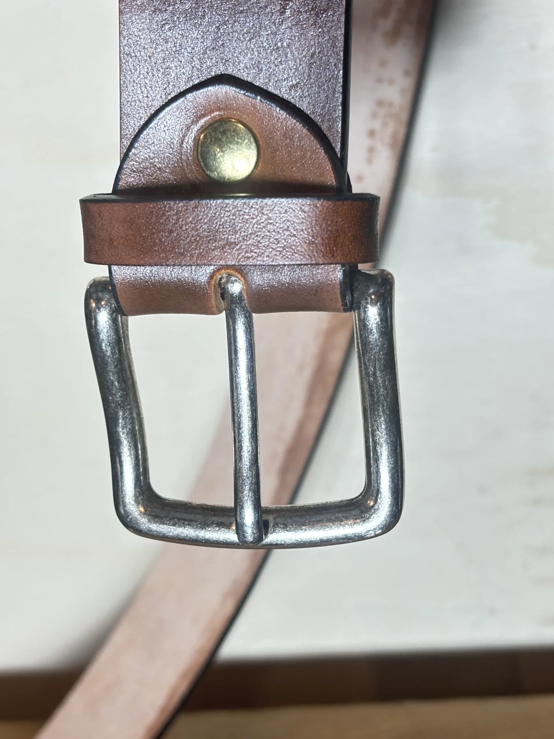 Cintura in cuoio marrone - Désarpa - immagine 3