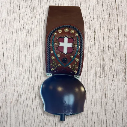 Campana Varrone Premana n.15 con collare decorato con croce di Savoia