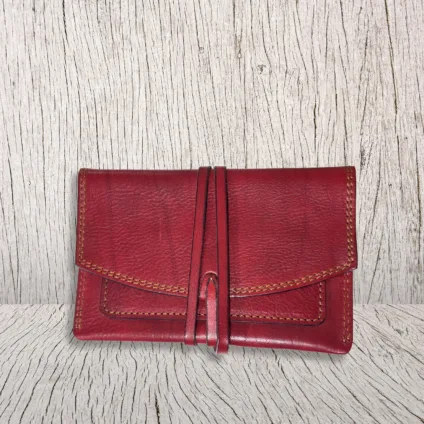 Porta tabacco in cuoio