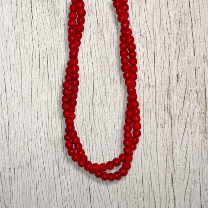 BOIS – Collana doppio filo in legno